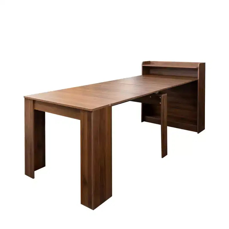 Okak 95.43IN Tavolo da pranzo moderno allungabile con contenitore, tavolo pieghevole salvaspazio con piano lungo, tavolo da cucina per sala da pranzo