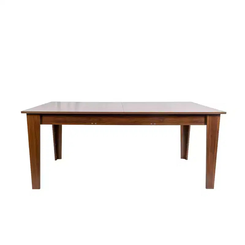 Okak 106,5IN Tavolo da Cucina Allungabile Moderno con Ampio Piano, Tavolo da Pranzo con Gambe Spesse, Tavolo Pieghevole per Soggiorno, Sala da Pranzo, Noce