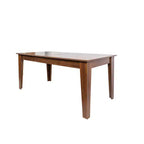 Okak 106,5IN Tavolo da Cucina Allungabile Moderno con Ampio Piano, Tavolo da Pranzo con Gambe Spesse, Tavolo Pieghevole per Soggiorno, Sala da Pranzo, Noce