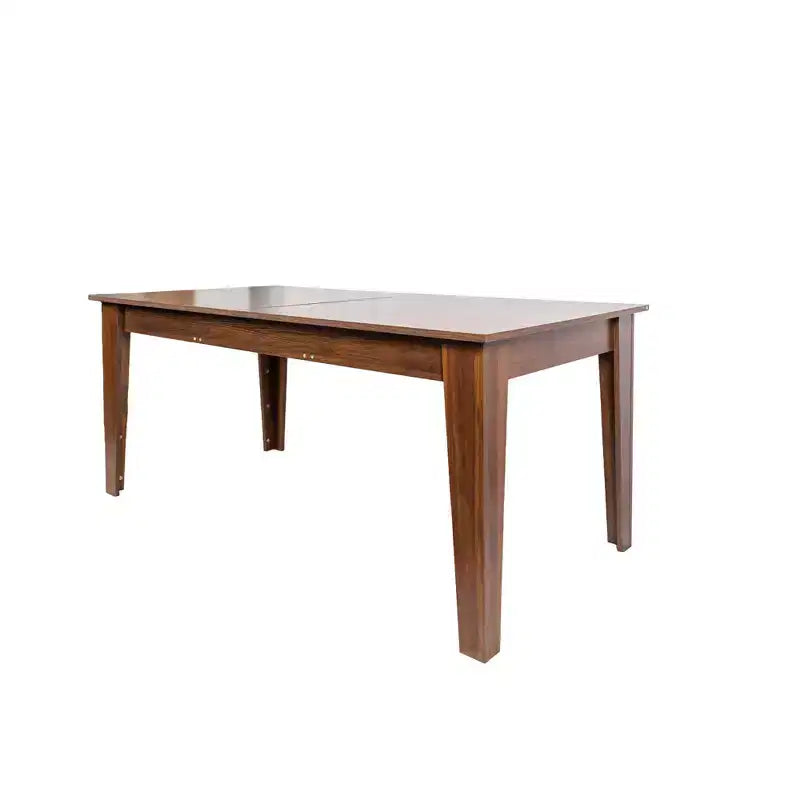 Okak 106,5IN Tavolo da Cucina Allungabile Moderno con Ampio Piano, Tavolo da Pranzo con Gambe Spesse, Tavolo Pieghevole per Soggiorno, Sala da Pranzo, Noce