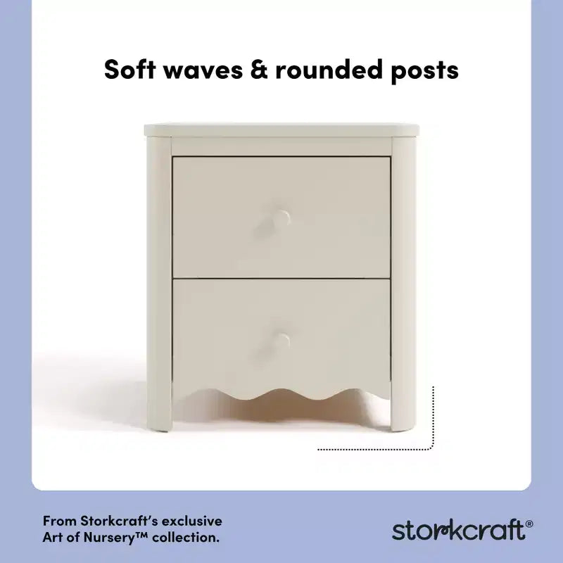 Storkcraft Casablanca Comodino a 2 cassetti