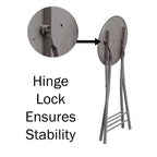 Set di 4 sgabelli da bar Lavish Home ad altezza bancone, sedie pieghevoli senza schienale da 24 pollici con capacità di 102 kg per cucina, sala ricreativa o sala giochi