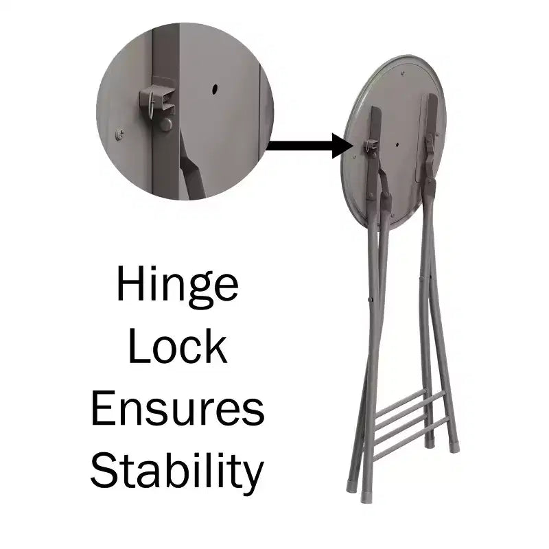 Set di 4 sgabelli da bar Lavish Home ad altezza bancone, sedie pieghevoli senza schienale da 24 pollici con capacità di 102 kg per cucina, sala ricreativa o sala giochi