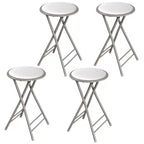 Set di 4 sgabelli da bar Lavish Home ad altezza bancone, sedie pieghevoli senza schienale da 24 pollici con capacità di 102 kg per cucina, sala ricreativa o sala giochi