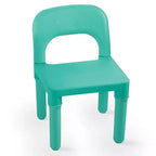 Set tavolo e 2 sedie per bambini Dolu, mobili da gioco in plastica a misura di bambino per età 2+