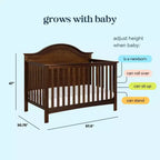 Culla convertibile 4-in-1 Nolan Carter's by daVinci