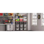Scarpiera a 7 livelli, Scaffale portatile regolabile per 24-30 paia di scarpe, Organizer per stivali alti, Porta scarpe per armadio, camera da letto, garage, ingresso, Nero