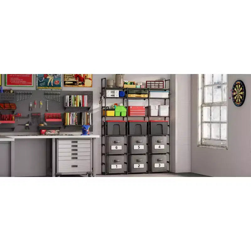 Scarpiera a 7 livelli, Scaffale portatile regolabile per 24-30 paia di scarpe, Organizer per stivali alti, Porta scarpe per armadio, camera da letto, garage, ingresso, Nero