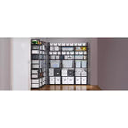 Scarpiera a 7 livelli, Scaffale portatile regolabile per 24-30 paia di scarpe, Organizer per stivali alti, Porta scarpe per armadio, camera da letto, garage, ingresso, Nero