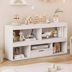 Libreria per Bambini con Cassetto - Organizzatore Giocattoli con Libreria, Scaffale per la Cameretta, per le Camerette dei Bambini, Sale Giochi, Camere da Letto