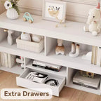 Libreria per Bambini con Cassetto - Organizzatore Giocattoli con Libreria, Scaffale per la Cameretta, per le Camerette dei Bambini, Sale Giochi, Camere da Letto