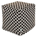 Majestic Home Goods,Pouf Cubo Bambù Bruciato