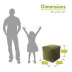 Majestic Home Goods, Cubo Pouf Villa