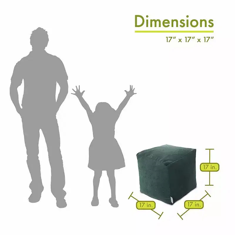Majestic Home Goods, Cubo Pouf Villa