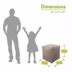 Majestic Home Goods, Cubo Pouf Villa