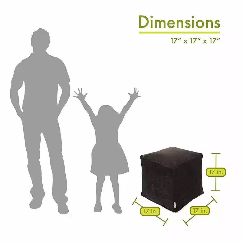 Majestic Home Goods, Cubo Pouf Villa