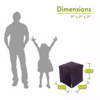 Majestic Home Goods, Cubo Pouf Villa