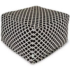 Majestic Home Goods, pouf ottomano in bambù bruciato