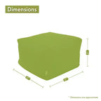 Majestic Home Goods, Pouf Ottomano Corallo