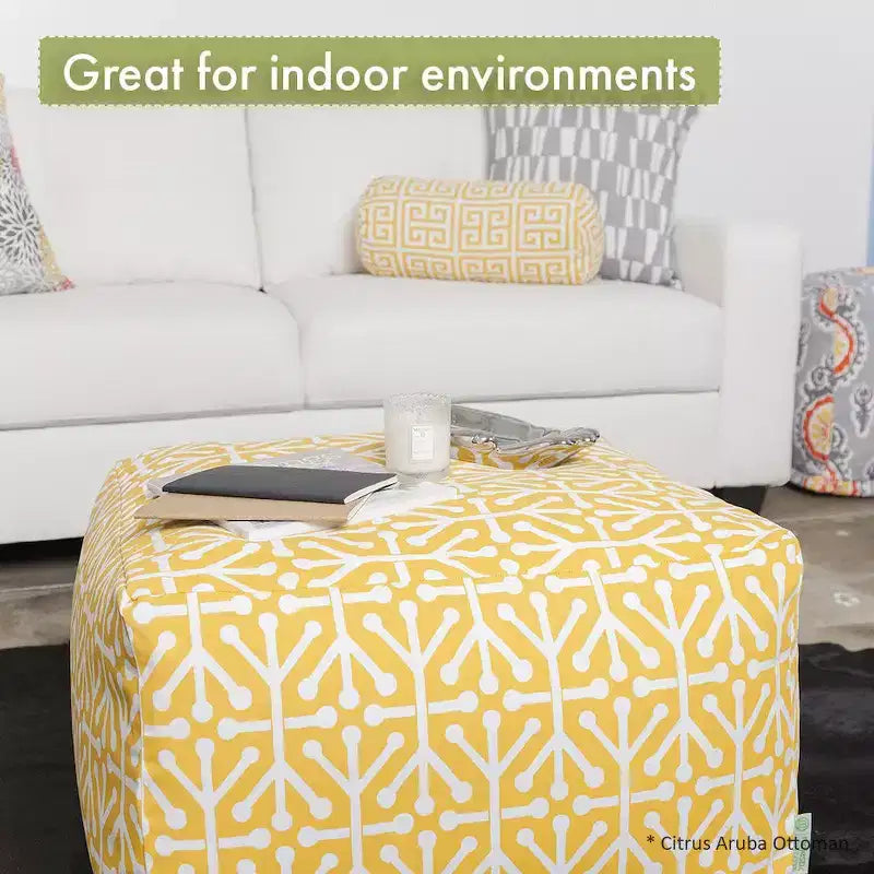 Majestic Home Goods, pouf ottomano morbido con link