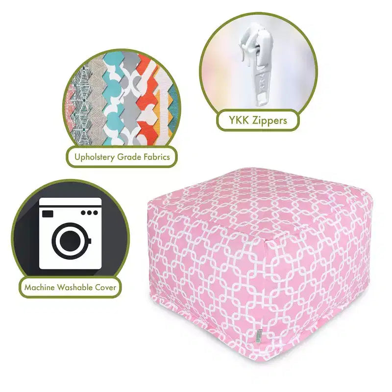 Majestic Home Goods, pouf ottomano morbido con link