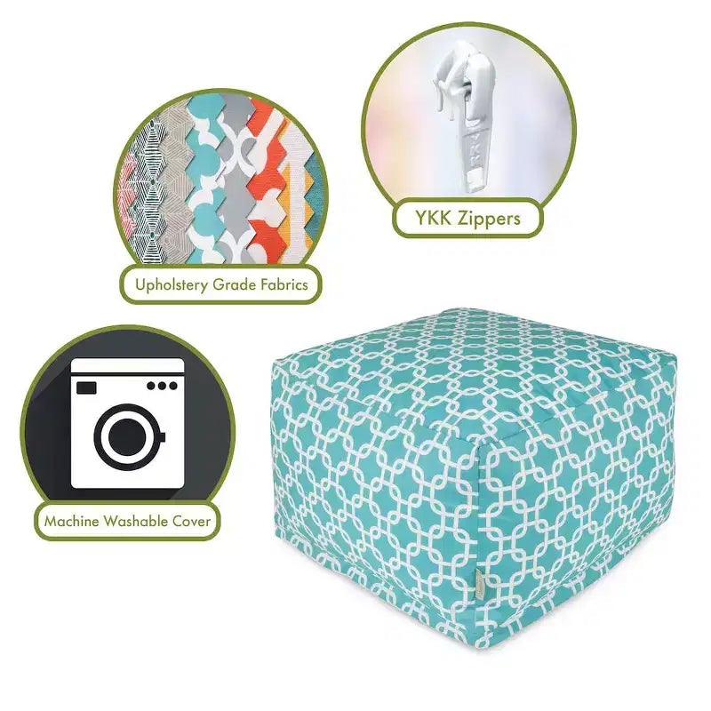 Majestic Home Goods, pouf ottomano morbido con link