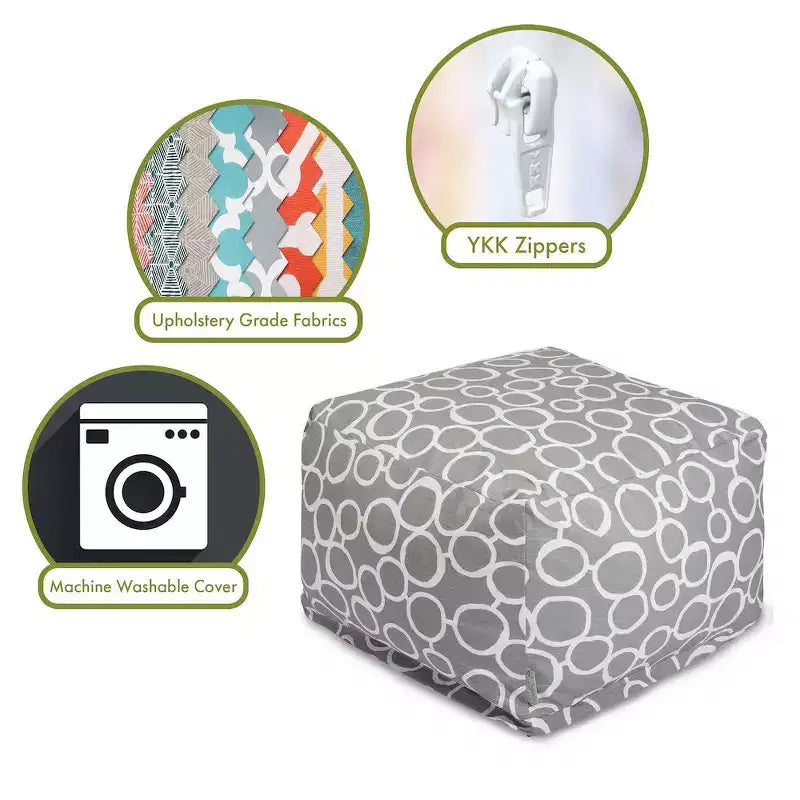 Majestic Home Goods,Pouf Ottomano Fusion
