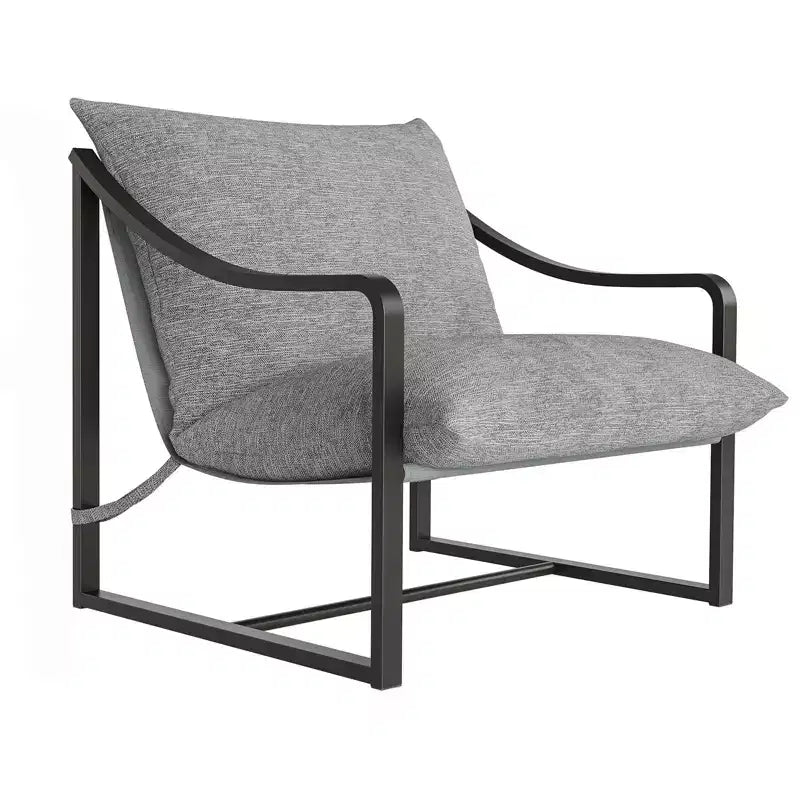 Modern Sling Accent Chair, Multi-Use Seating, Cozy Lounge Chair,Compact Durable Lazy Chair, for Living Room, Study Room , and ,Relaxation