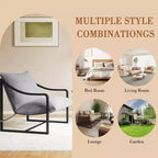 Poltrona Sling Moderna, Seduta Multiuso, Comoda Poltrona Lounge, Poltrona Compatta e Resistente, per Soggiorno, Sala Studio e Relax