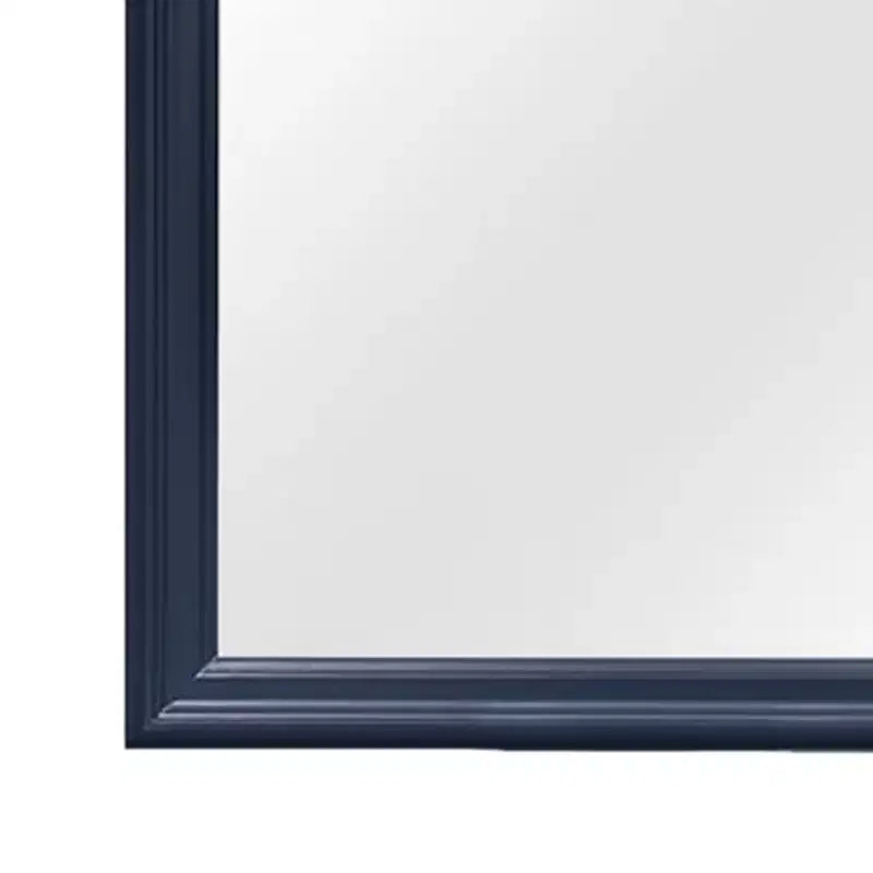 Specchio con cornice blu HomeStock con design tradizionale Luigi Filippo - Grande specchio moderno per camera da letto