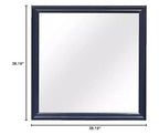 Specchio con cornice blu HomeStock con design tradizionale Luigi Filippo - Grande specchio moderno per camera da letto