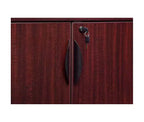 Armadietto di servizio in legno di mogano HomeStock da 180 pollici (altezza) e 90 pollici (larghezza) con 2 ante e 3 ripiani