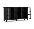 Armadio portaoggetti in legno HomeStock 34 in H e 62 in.W con 3 ante e 3 ripiani