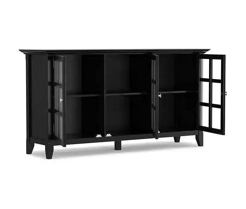 Armadio portaoggetti in legno HomeStock 34 in H e 62 in.W con 3 ante e 3 ripiani