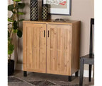 HomeStock, mobile contenitore multiuso in legno con 2 ante e 2 ripiani, 35,1" A x 15,7" L