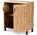 HomeStock, mobile contenitore multiuso in legno con 2 ante e 2 ripiani, 35,1" A x 15,7" L
