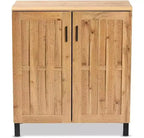 HomeStock, mobile contenitore multiuso in legno con 2 ante e 2 ripiani, 35,1" A x 15,7" L