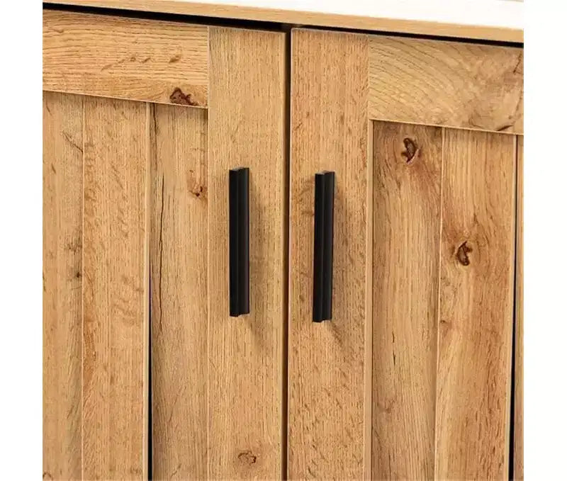 HomeStock, mobile contenitore multiuso in legno con 2 ante e 2 ripiani, 35,1" A x 15,7" L