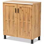 HomeStock, mobile contenitore multiuso in legno con 2 ante e 2 ripiani, 35,1" A x 15,7" L