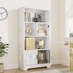 Libreria in legno, libreria con ante, scaffale contenitore da camera, adatta per camera da letto, soggiorno, casa, ufficio