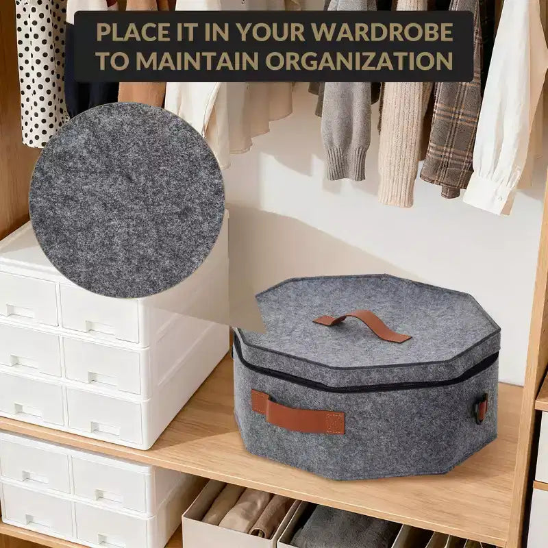 Portacappelli da viaggio da 4 pezzi con tracolla, organizer in cartone rigido, contiene 3-5 cappelli, 43x18 cm