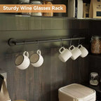 COZONY 72 Mobile bar da caffè alto con luci a LED, credenza a buffet rustica con contenitore, portabottiglie e supporto per microonde per cucina e sala da pranzo