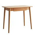 Okak 31.5/39IN Modern Solid Wood Home Office Desks, Standing Desk with 1 Drawer, Writing Desk for Living Room, Reading Room, Study