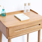 Okak Scrivania Moderna in Legno 23.62IN, Scrivania da Ufficio con 1 Grande Cassetto, Scrivania per Computer per Casa, Ufficio, Aula, Biblioteca, Rovere