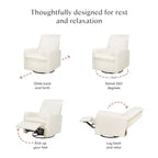 Poltrona reclinabile e girevole Babyletto Cali Flange