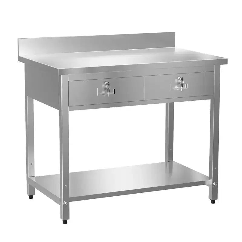 ROVSUN 42'' x 26'' Tavolo da Lavoro e Preparazione in Acciaio Inossidabile con Cassetto per Cucina Ristorante