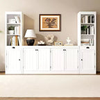 COZONY Mobile Credenza a 4 Ante da 160 cm, Madia Contenitore Moderna per Soggiorno, Sala da Pranzo e Ufficio