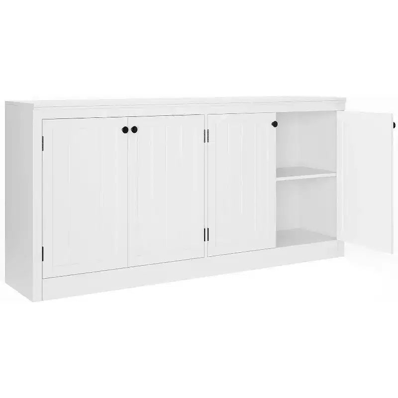 COZONY Mobile Credenza a 4 Ante da 160 cm, Madia Contenitore Moderna per Soggiorno, Sala da Pranzo e Ufficio