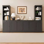COZONY Mobile Credenza a 4 Ante da 160 cm, Madia Contenitore Moderna per Soggiorno, Sala da Pranzo e Ufficio