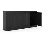 COZONY Mobile Credenza a 4 Ante da 160 cm, Madia Contenitore Moderna per Soggiorno, Sala da Pranzo e Ufficio
